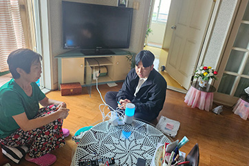 스마트노인돌봄서비스사업 관련 세번째 사진